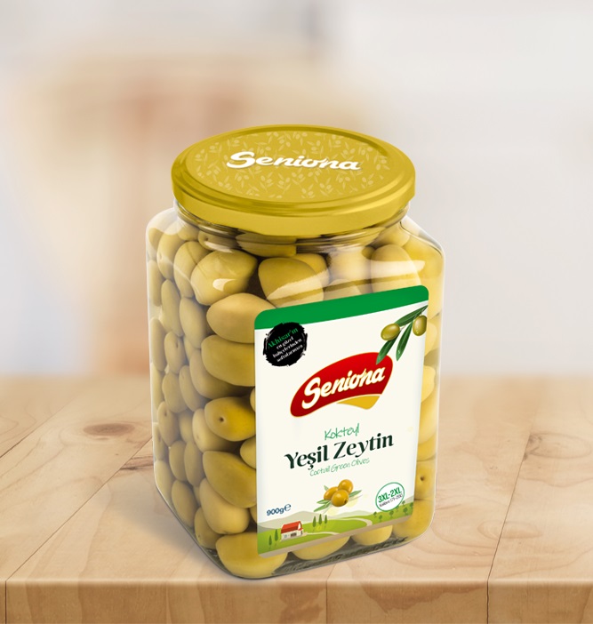 Kokteyl Yeşil Zeytin 900 gr