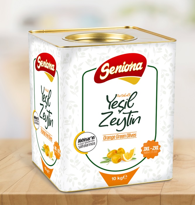 Portakallı Yeşil Zeytin 10 kg