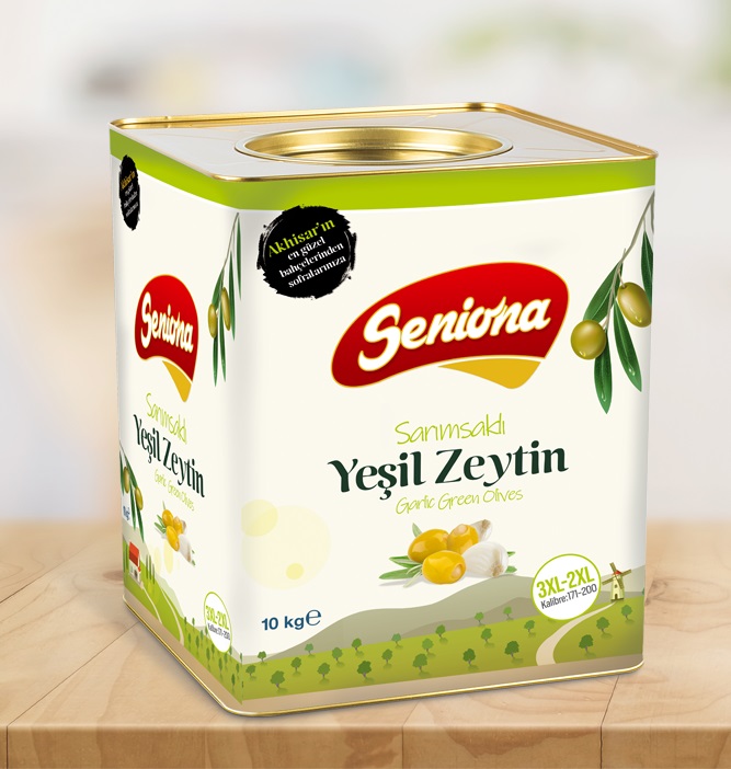 Sarımsaklı Yeşil Zeytin 10 kg