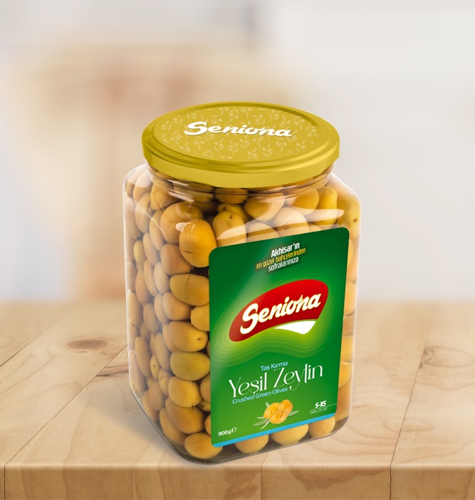 Taş Kırma Yeşil Zeytin 900 gr