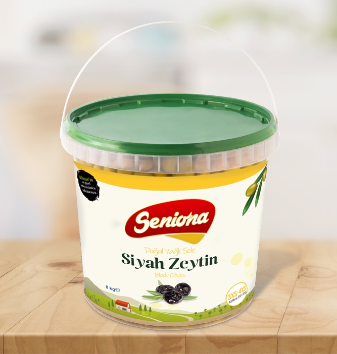 Doğal Yağlı Sele Siyah Zeytin 8 kg - 3XS/4XS
