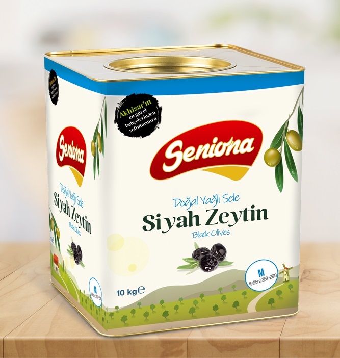 Doğal Yağlı Sele Siyah Zeytin 10 kg - S