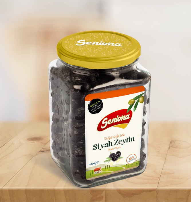 Doğal Yağlı Sele Siyah Zeytin 1000 gr - XS