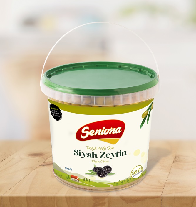 Doğal Yağlı Sele Siyah Zeytin 5kg - 3XS/2XS