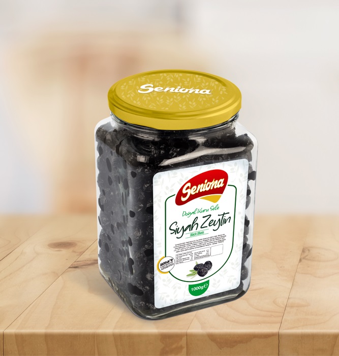 Doğal Kuru Sele Siyah Zeytin 900 gr