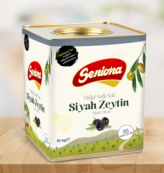 Doğal Yağlı Sele Siyah Zeytin 10 kg - XS