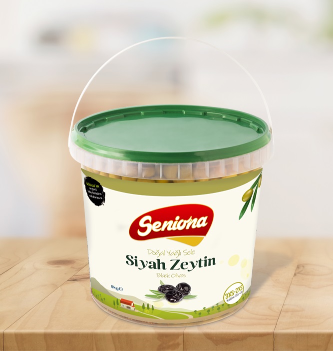 Doğal Yağlı Sele Siyah Zeytin 9 kg 3XS/2XS