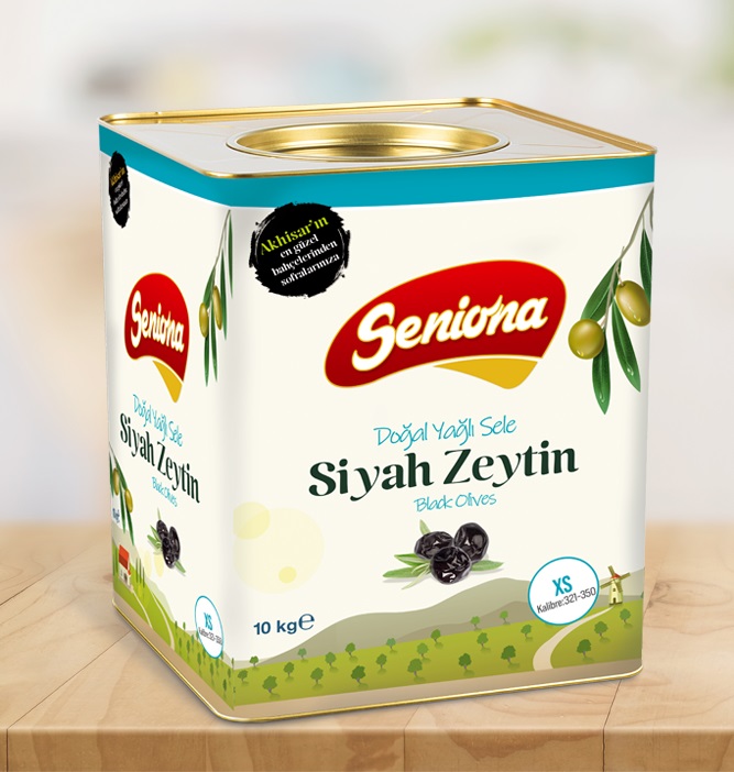 Doğal Yağlı Sele Siyah Zeytin 10 kg - XS