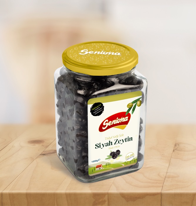 Doğal Yağlı Sele Siyah Zeytin 1000 gr