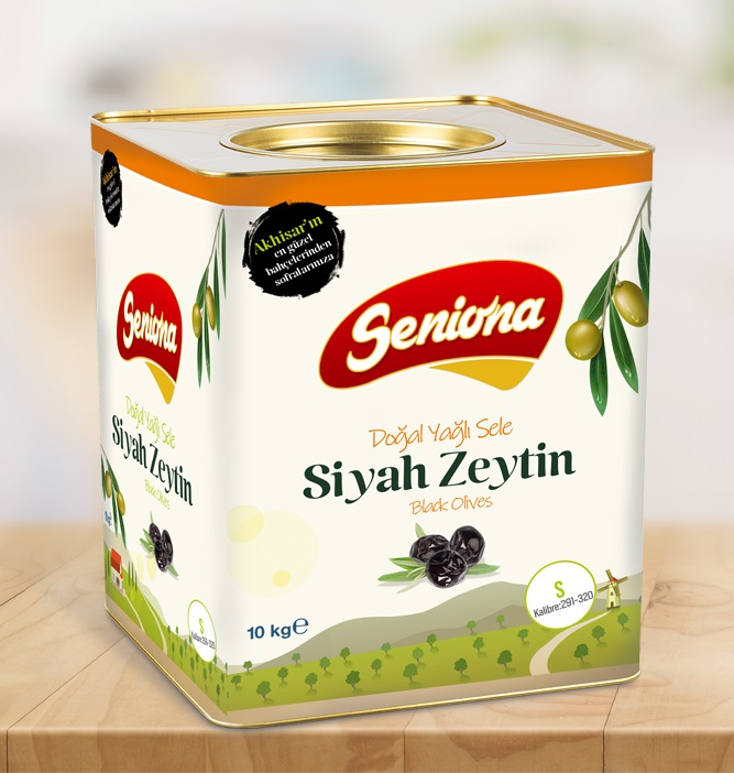 Doğal Yağlı Sele Siyah Zeytin 10 kg
